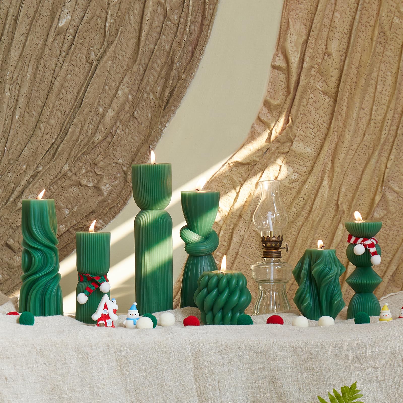 Soy Wax Handmade Ribbed Candles
