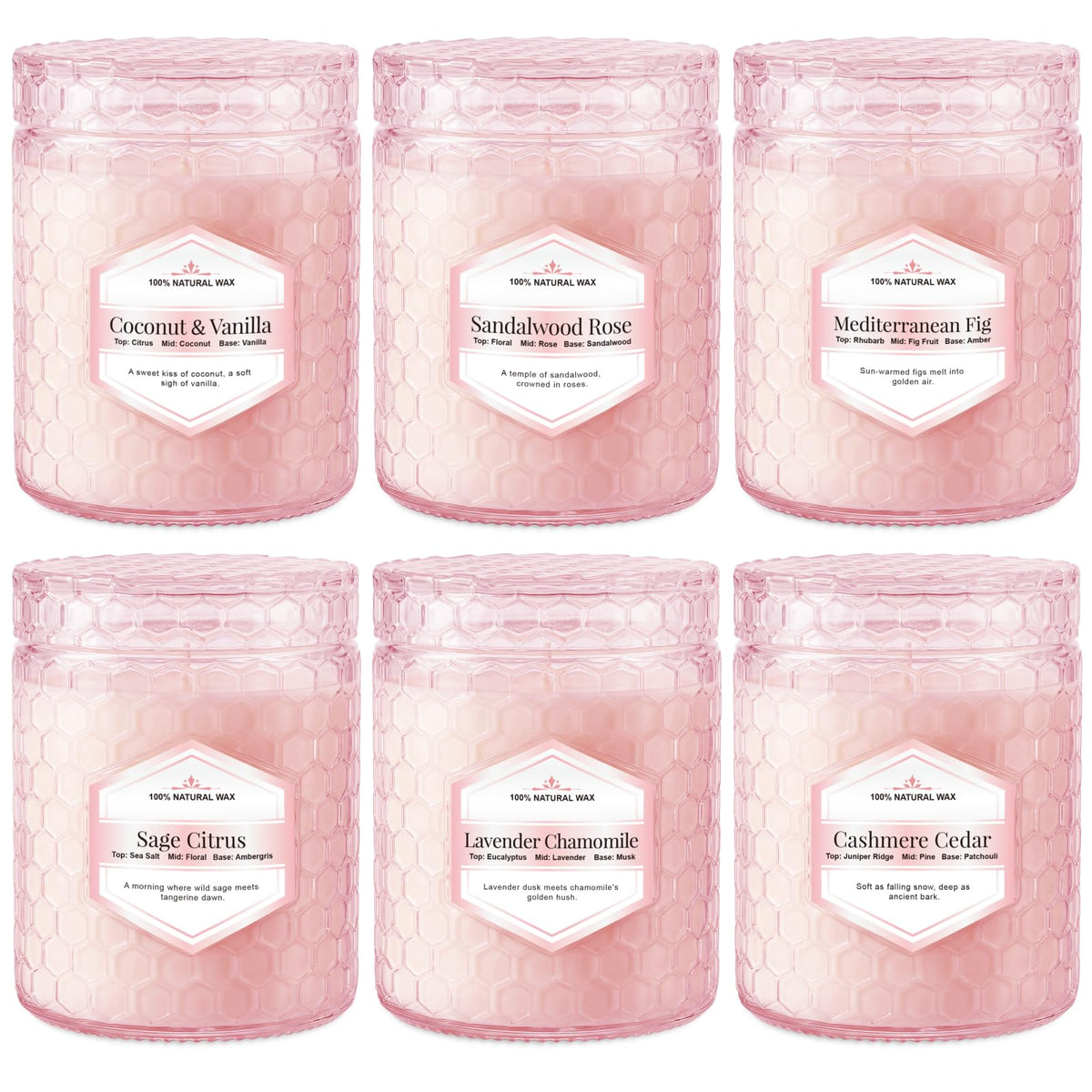 Natural Soy Wax Jar Candles