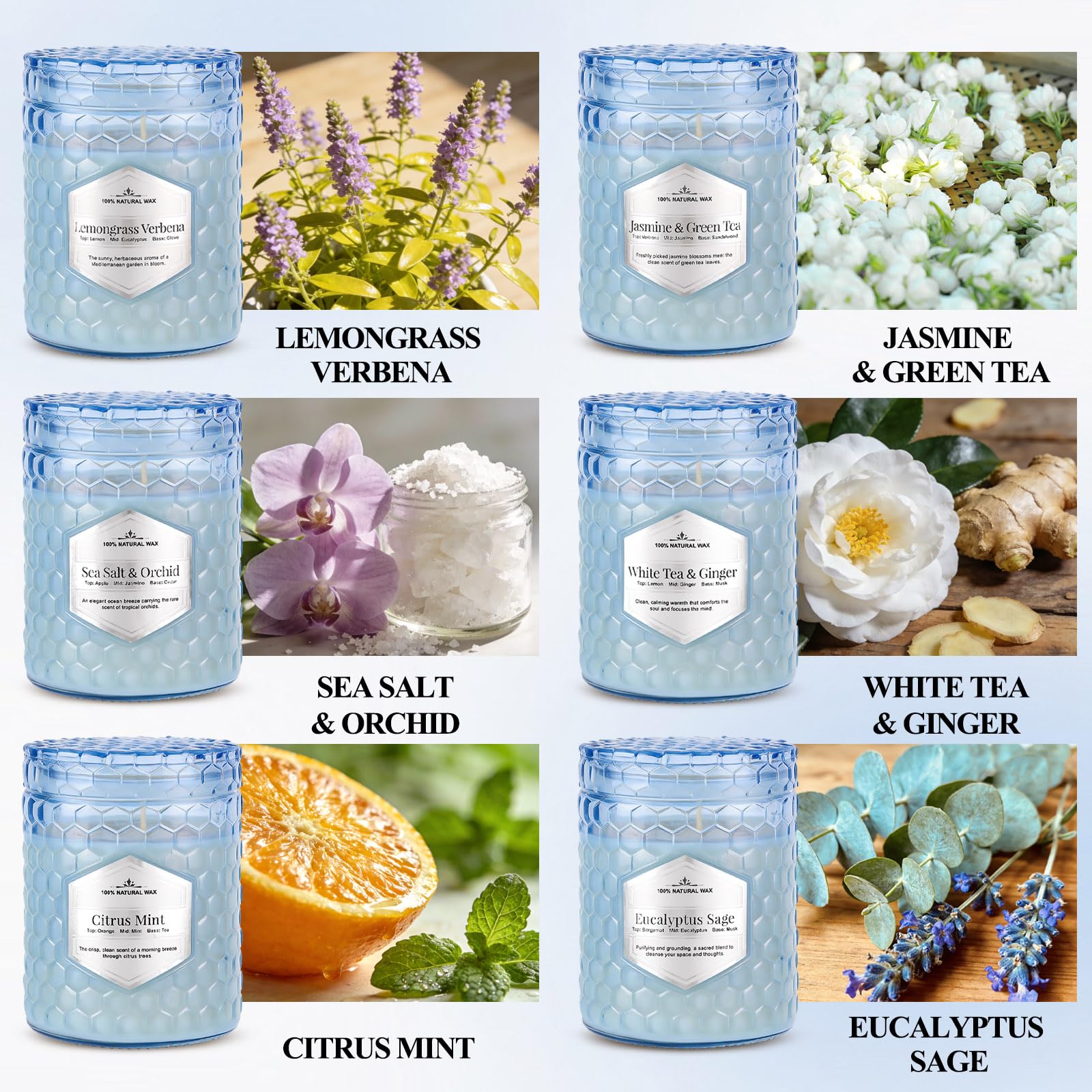 Natural Soy Wax Jar Candles
