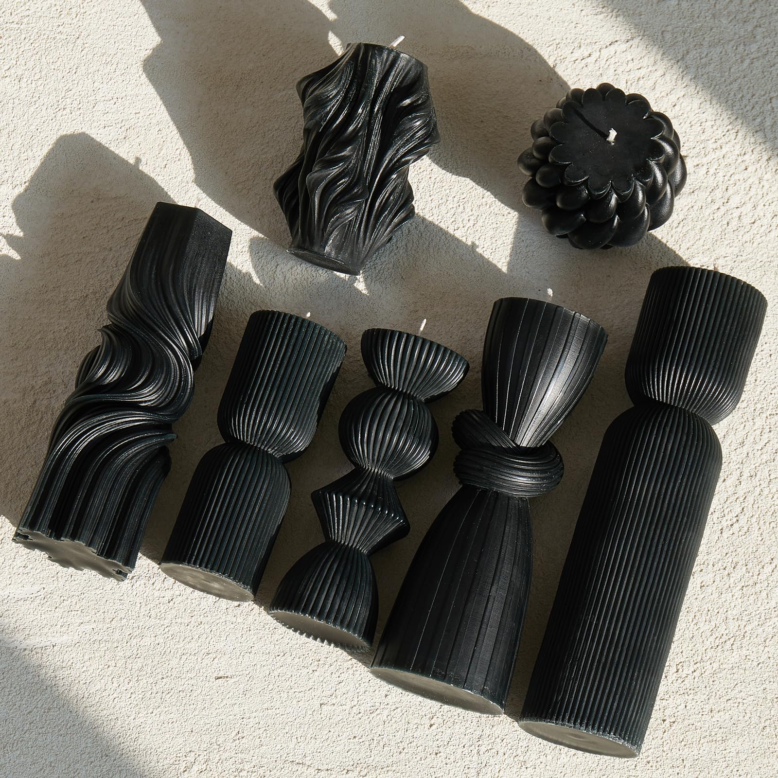 Soy Wax Handmade Ribbed Candles