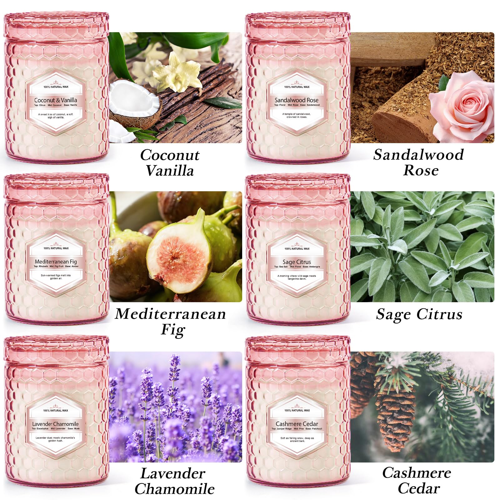 Natural Soy Wax Jar Candles