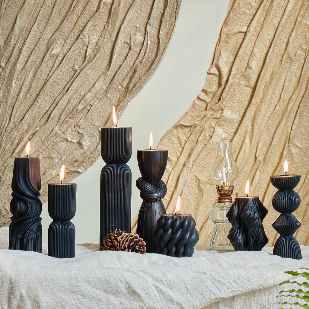 Soy Wax Handmade Ribbed Candles
