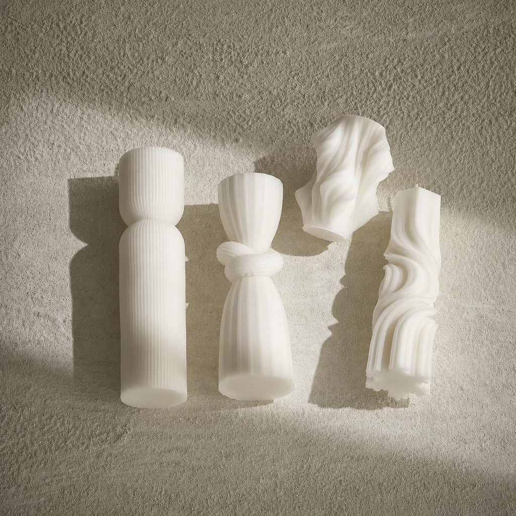 Soy Wax Handmade Ribbed Candles
