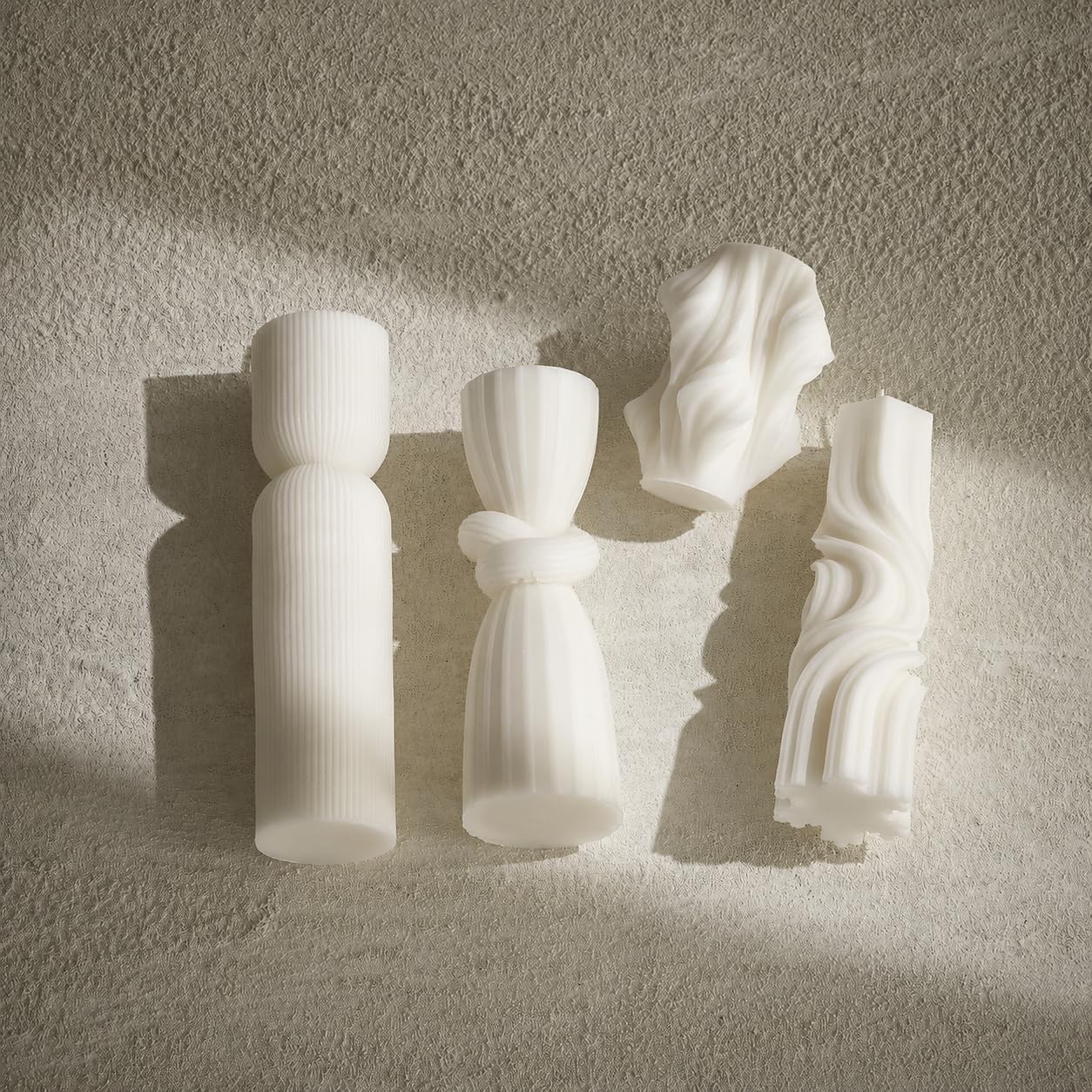 Soy Wax Handmade Ribbed Candles