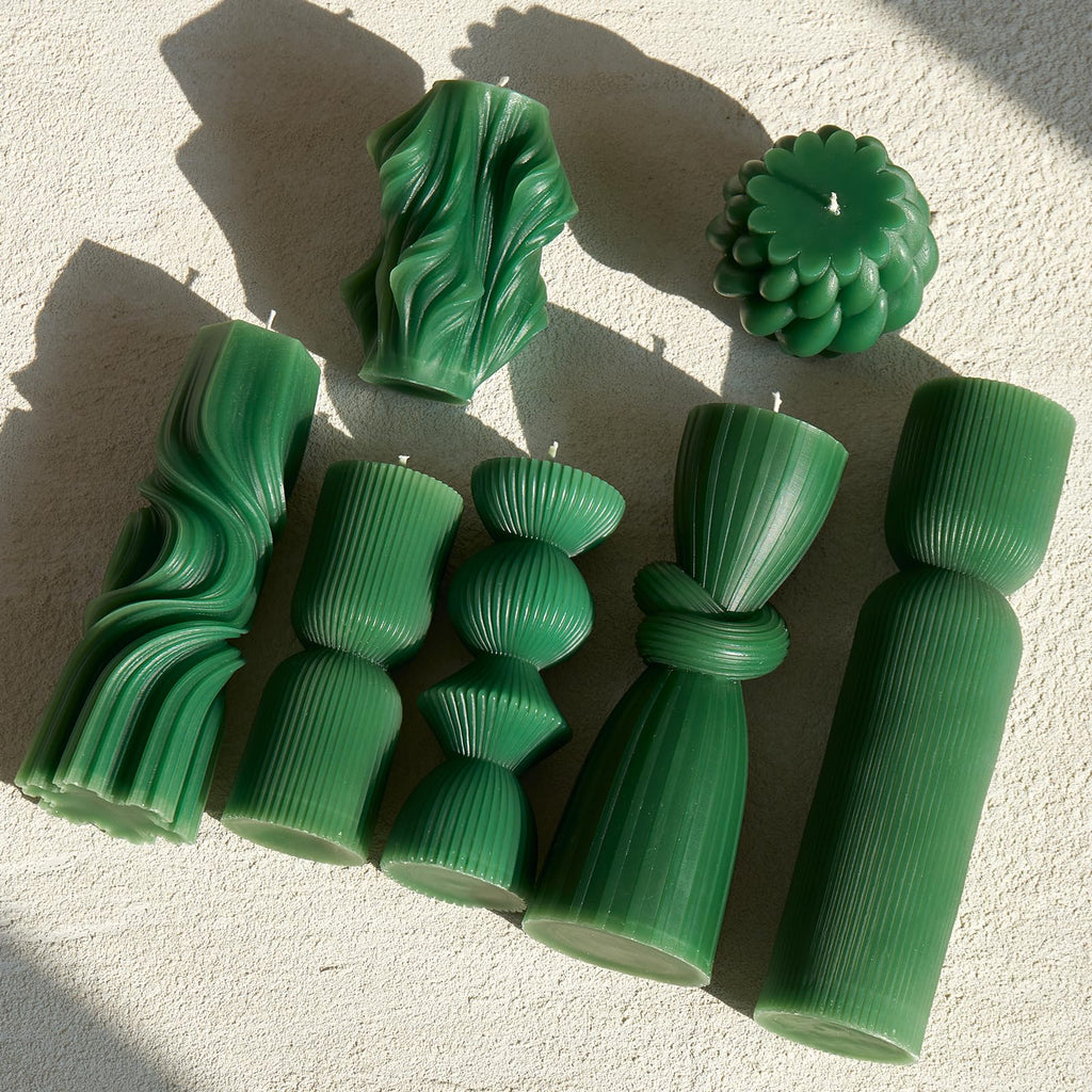 Soy Wax Handmade Ribbed Candles